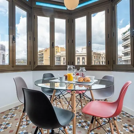 Appartamento B32-sunny And Modernist For Groups In Center Barcellona